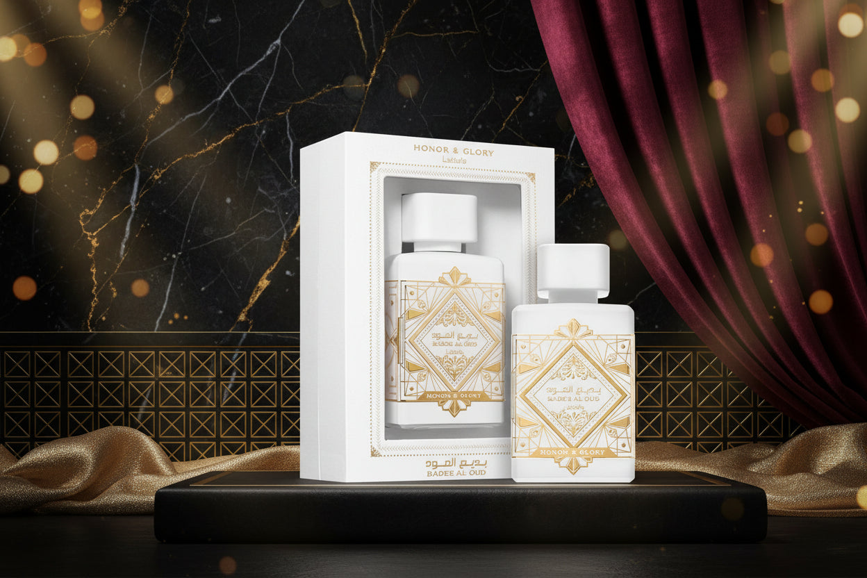 Lattafa Badee Al Oud & Glory - Poder y elegancia en estado puro