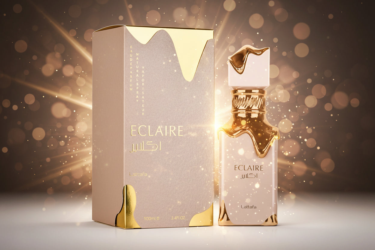 Perfume lattafa Eclaire - Fragancia envolvente y cautivadora que refleja elegancia y dulzura