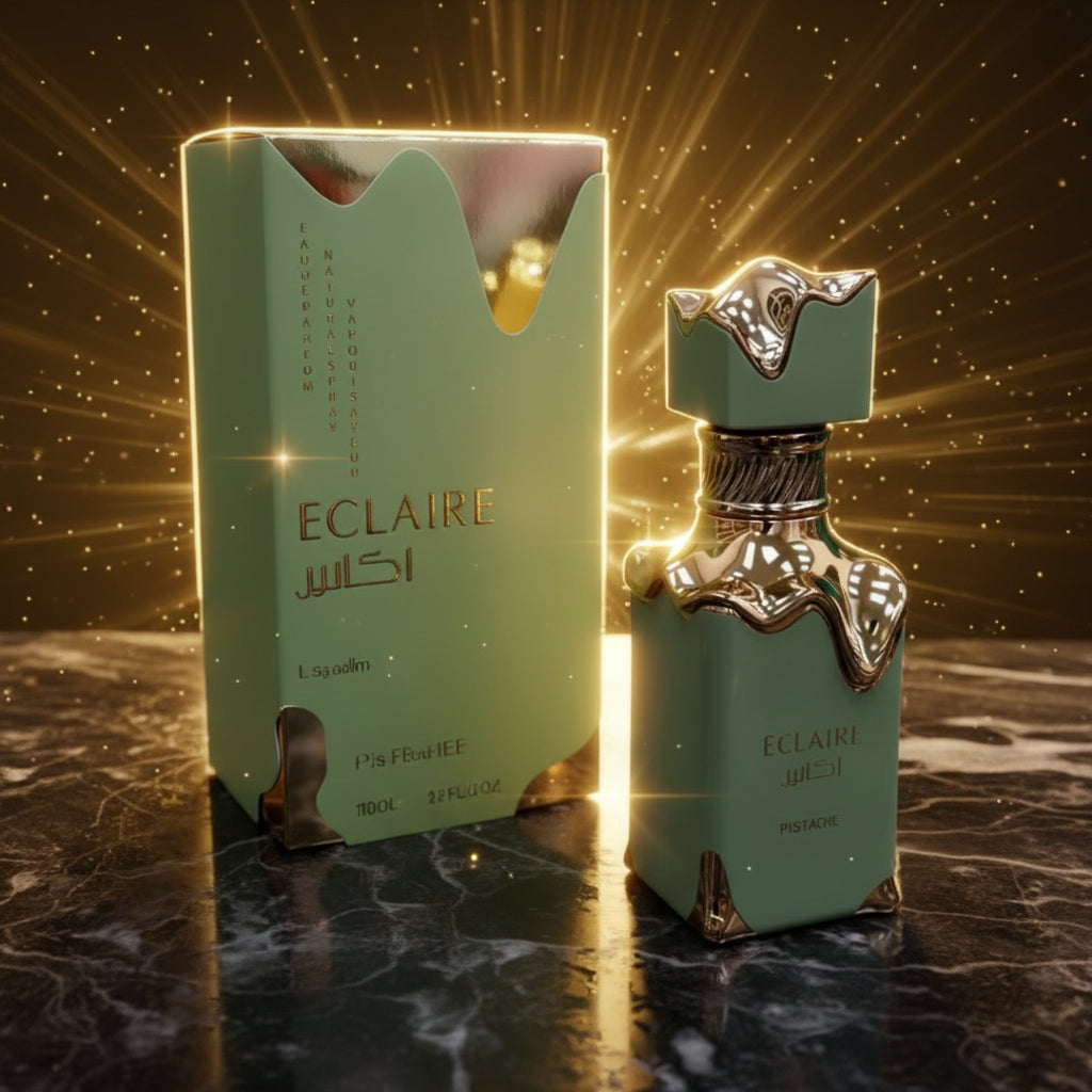 Perfume lattafa Eclaire Pistache - Exclusividad , poder y elegancia en estado puro
